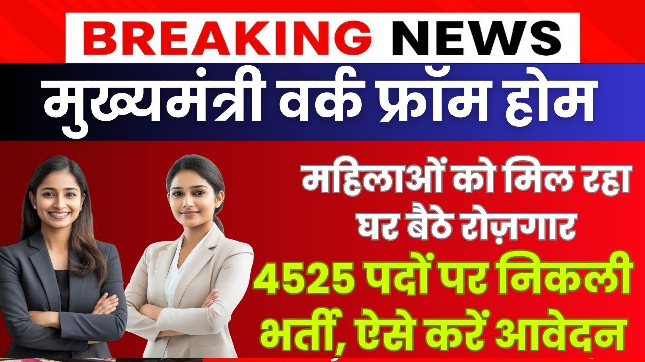 CM Work From Home Yojana 2025